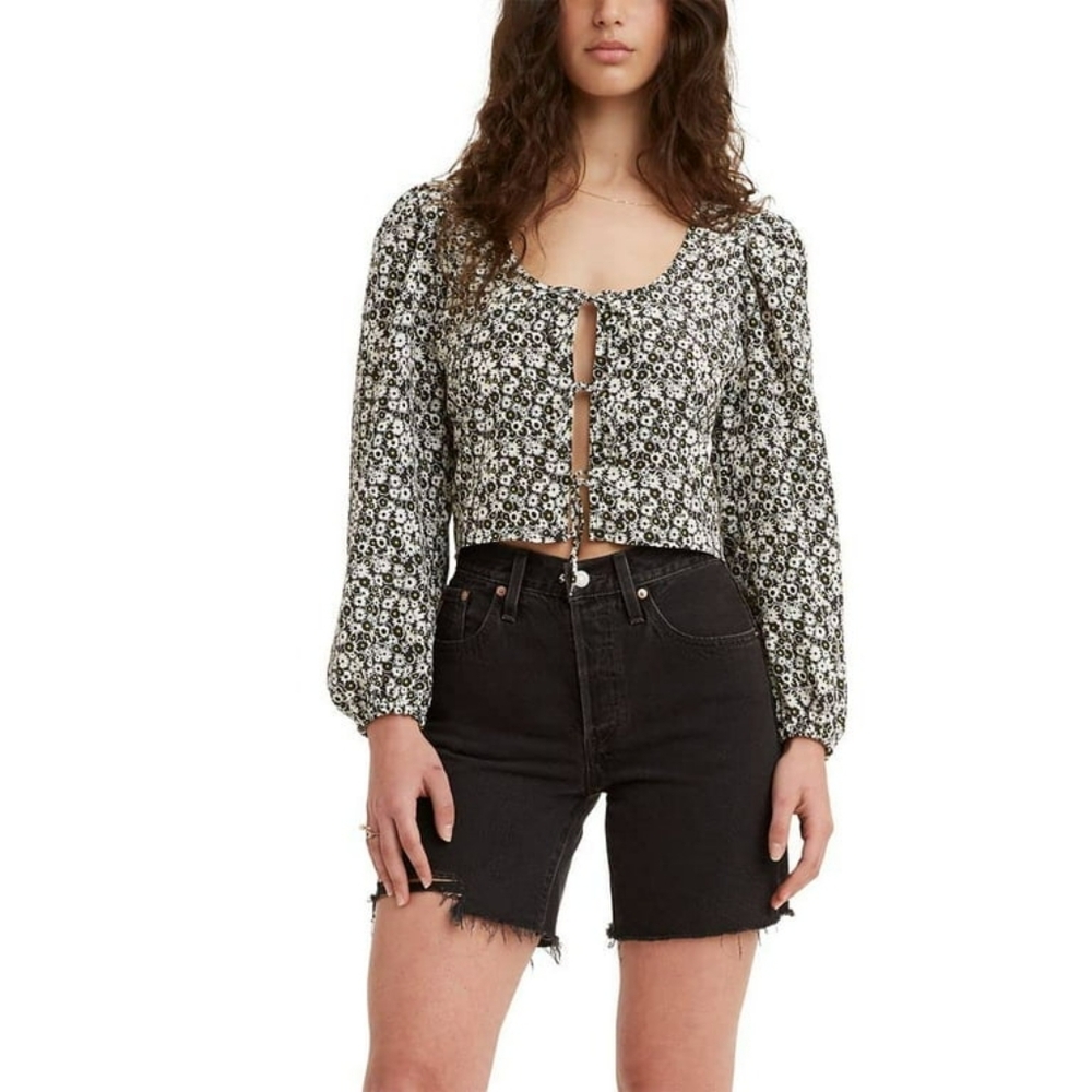 Levis Embry Tie-Front Blouse